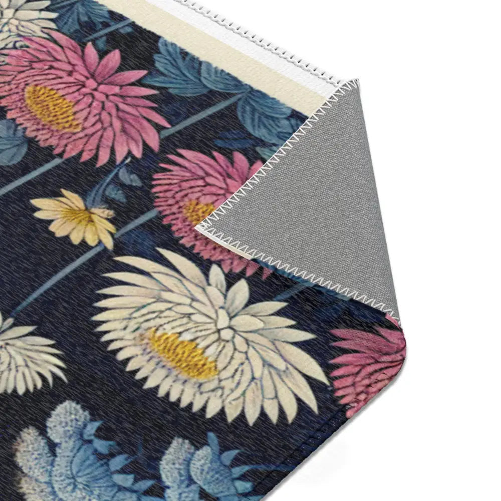 Japanese Art-Inspired Area Rug with Sakura