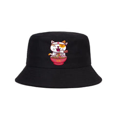 Japanese Cartoon Cat Bucket Hat