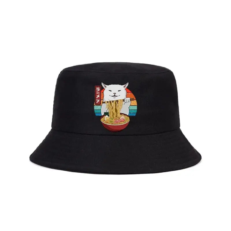 Japanese Cartoon Cat Bucket Hat