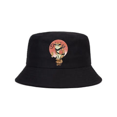 Japanese Cartoon Cat Bucket Hat