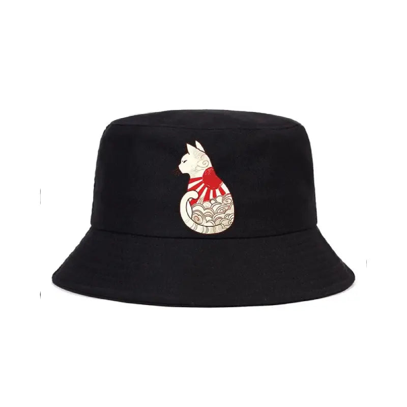 Japanese Cartoon Cat Bucket Hat