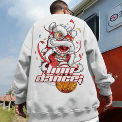 Japanese Collection Long-Sleeved Loose Sweatshirt J / White