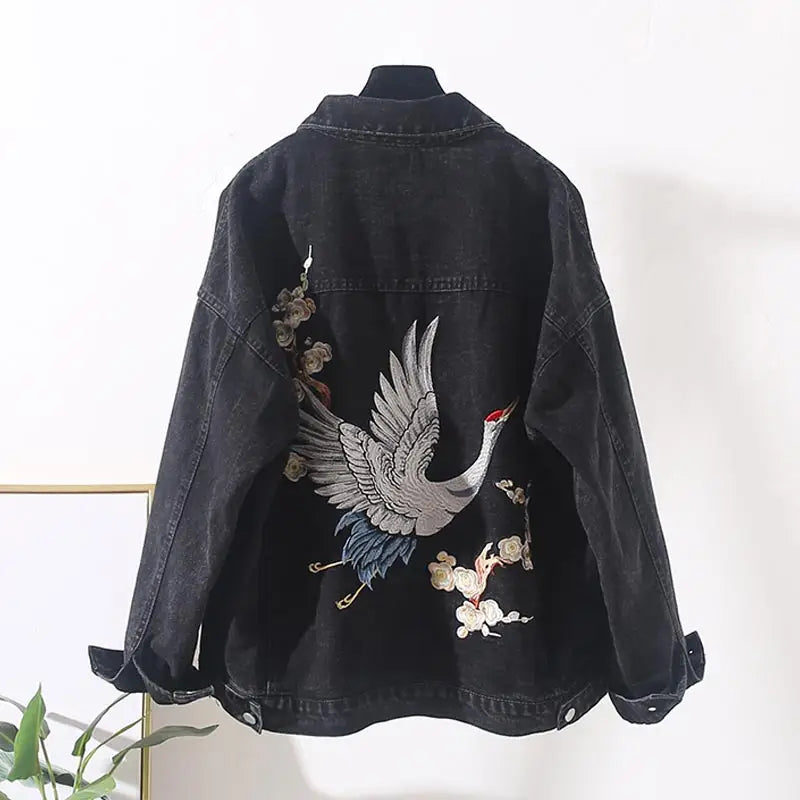 Japanese Crane Denim Jacket Classic Fit