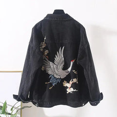 Japanese Crane Denim Jacket Classic Fit