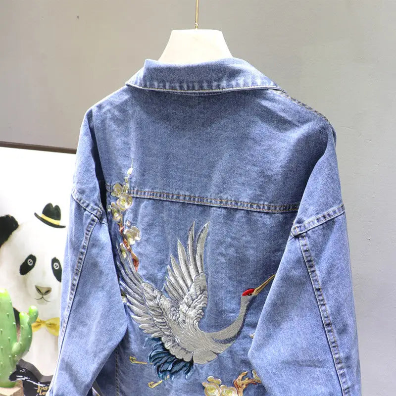 Japanese Crane Denim Jacket Classic Fit