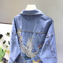 Japanese Crane Denim Jacket Classic Fit