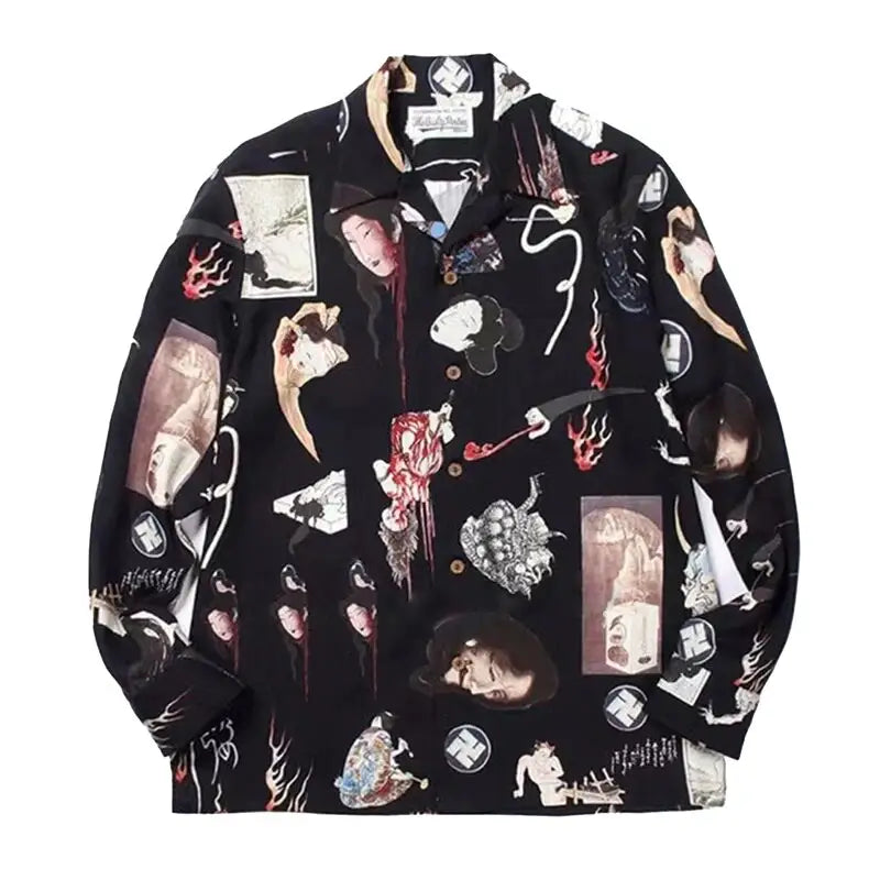 Japanese Demon Long-Sleeved Shirt