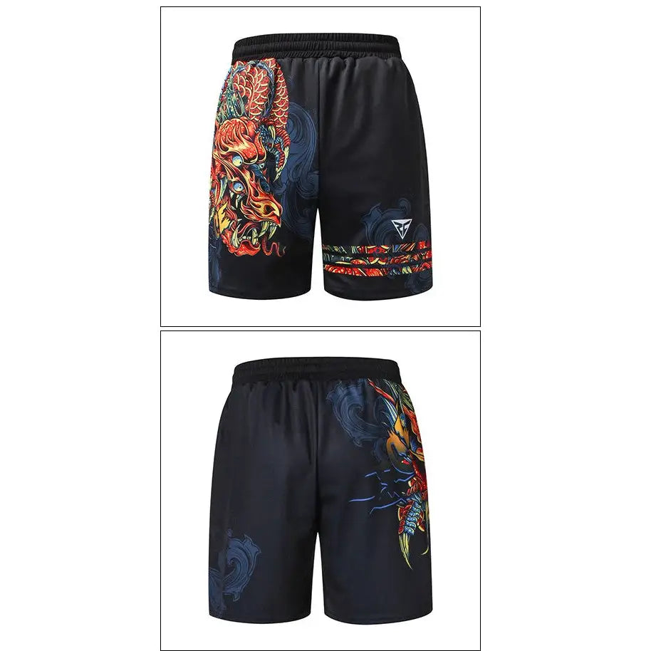 Japanese Dragon and Art Beach Shorts