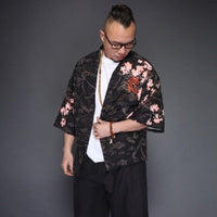 Thumbnail for Oriental Life long sleeve shirt - UrbanWearOutsiders KIMONO