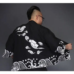 Japanese Dragon Sakuras Kimono