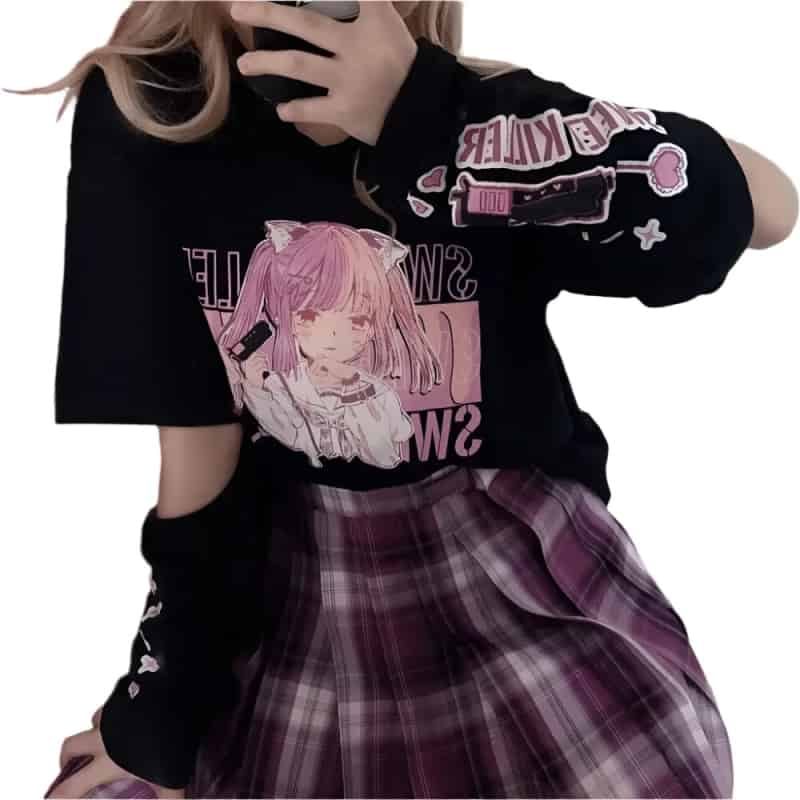 Japanese E Girl Anime T-Shirt