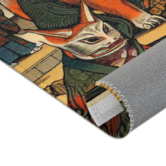 Japanese Folk Art Rug Showcases Traditional Yokai Characters