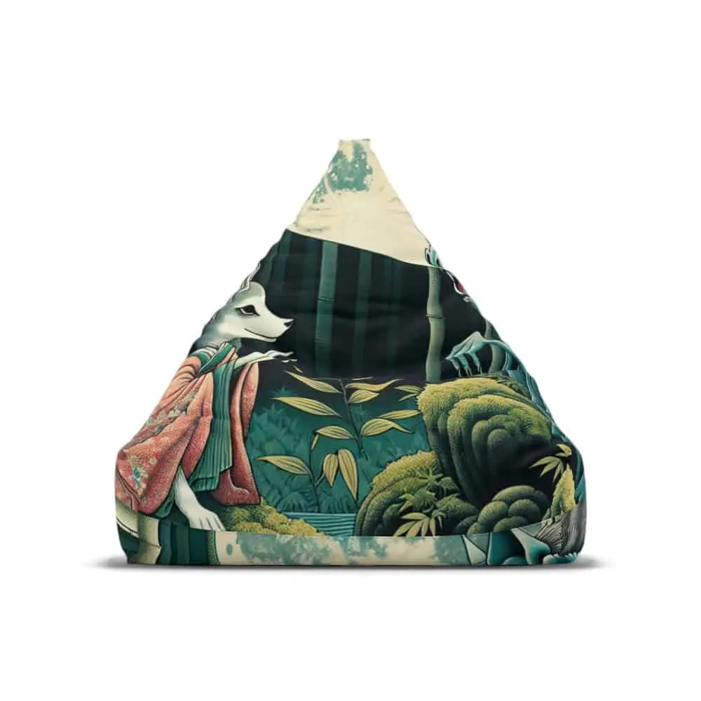 Japanese Folklore Area Bean Bag Chair 38’’ × 42’’ 29’’