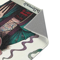 Japanese Folklore Area Rug with Vibrant Yokai Imagery