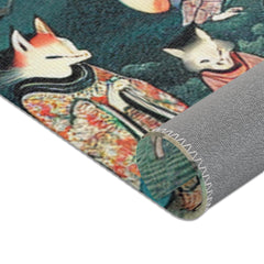 Japanese Folklore Area Rug with Yokai Design