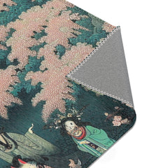 Japanese Folklore Area Rug with Yokai Design