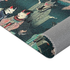 Japanese Folklore Area Rug with Yokai Design
