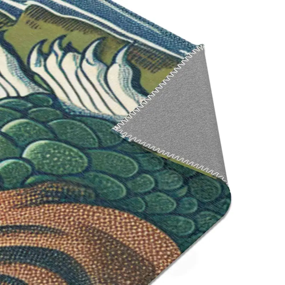 Japanese Folklore Depicted Exquisite Area Rug for Living