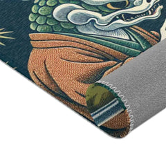 Japanese Folklore Depicted Exquisite Area Rug for Living