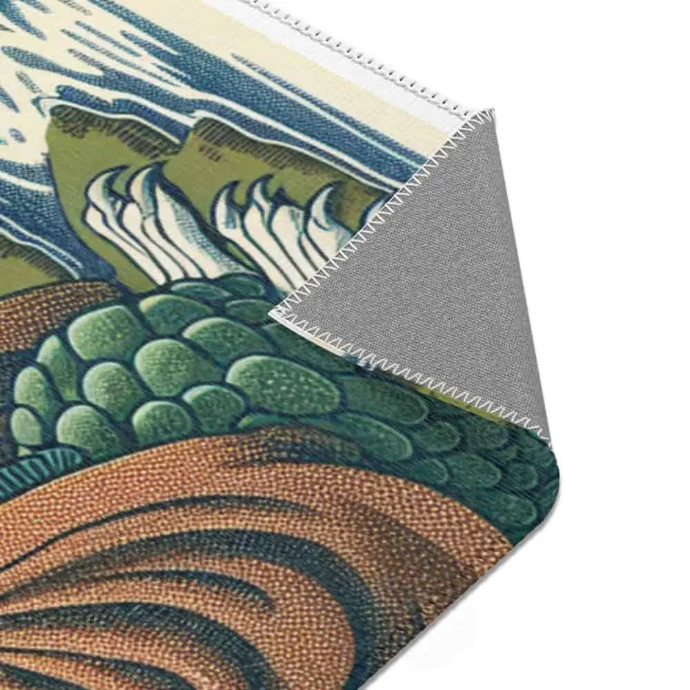 Japanese Folklore Depicted Exquisite Area Rug for Living