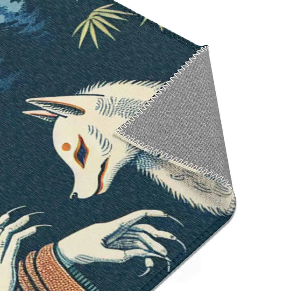 Japanese Folklore Depicted Exquisite Area Rug for Living