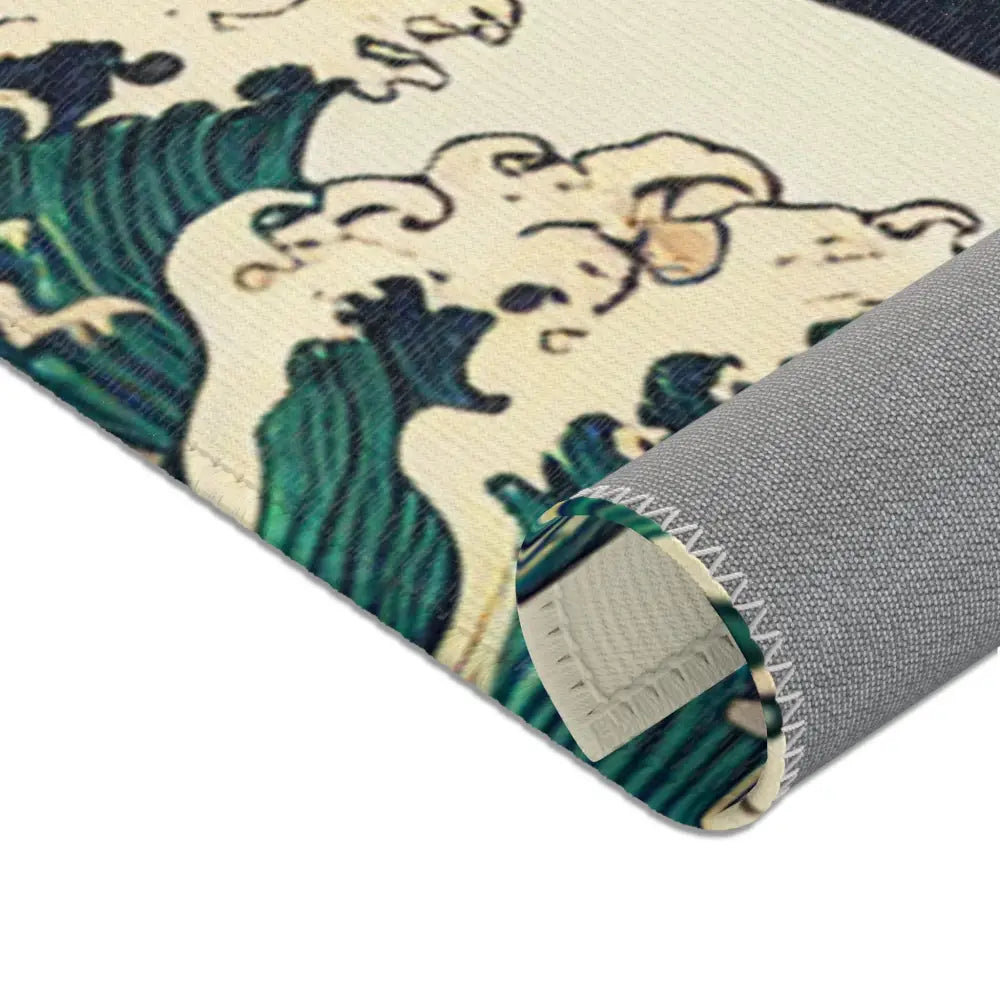 Japanese Folklore Unique Area Rug with Water Filled Hollow