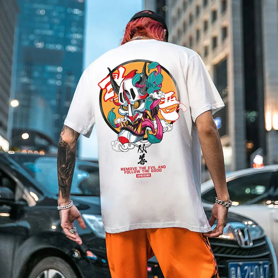 Japanese Ghost Demon Harajuku Oversized T-Shirt