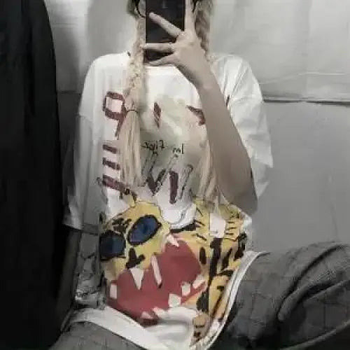 Japanese Harajuku Monster Loose Oversized T-Shirt