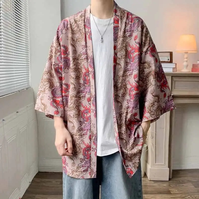 Japanese Kimono Harajuku Shirt for Casual Streetwear