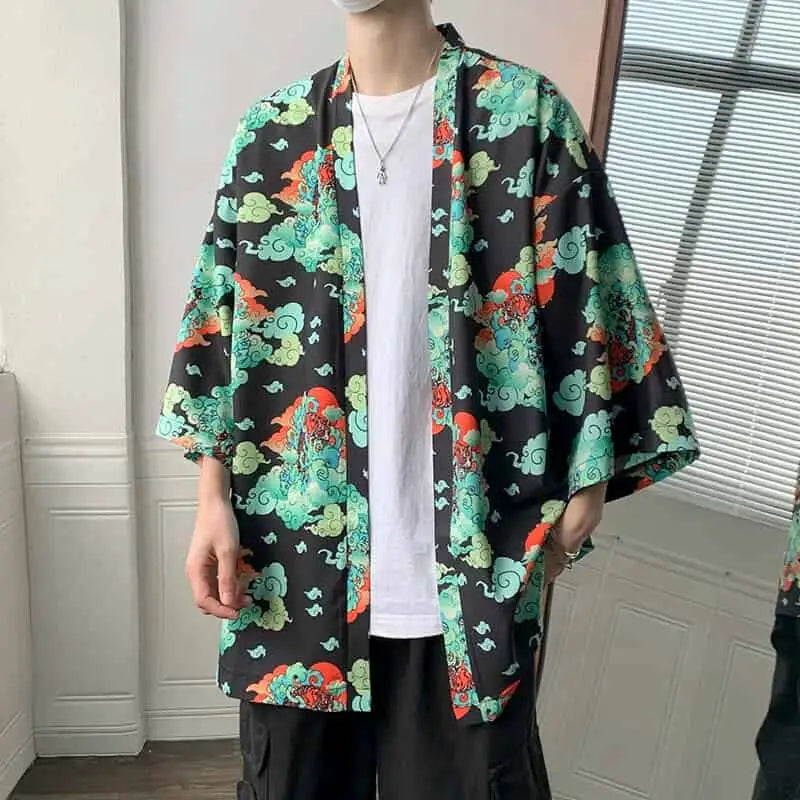 Japanese Kimono Harajuku Shirt for Casual Streetwear