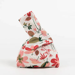 Japanese Portable Reusable Shopping Handbag Green Orange