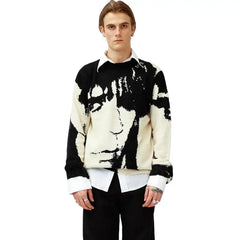 Japanese Style Anime Knitted Sweater Polyester Cartoon