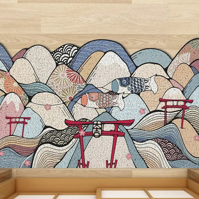 Japanese Style Carpet Door Hallway