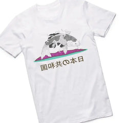 Japanese Style Vaporwave T-Shirt - White / L