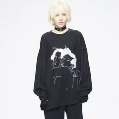 Japanese Traditional Art Sweatshirt - Black / One size