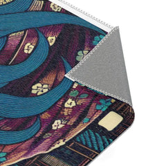 Japanese Yokai Area Rug with Mystic Allure Design