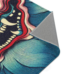 Japanese Yokai Area Rug with Mystic Allure Design