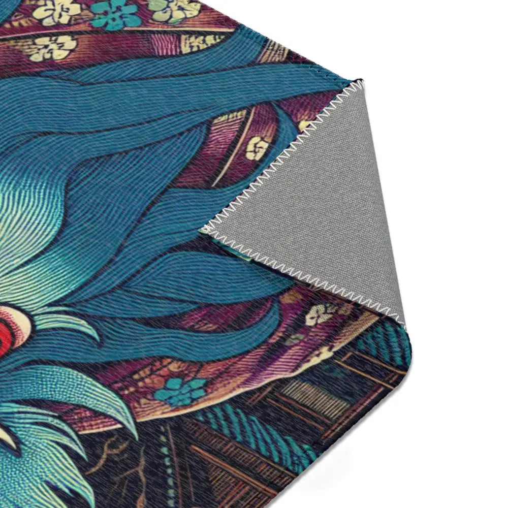 Japanese Yokai Area Rug with Mystic Allure Design