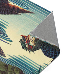 Japanese Yokai Art Area Rug with Edo Period Folklore Design