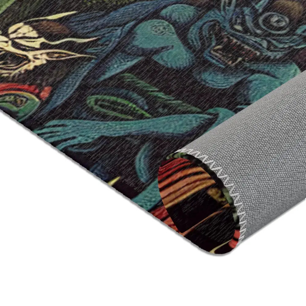 Japanese Yokai-Inspired Area Rug with Edo Style Design