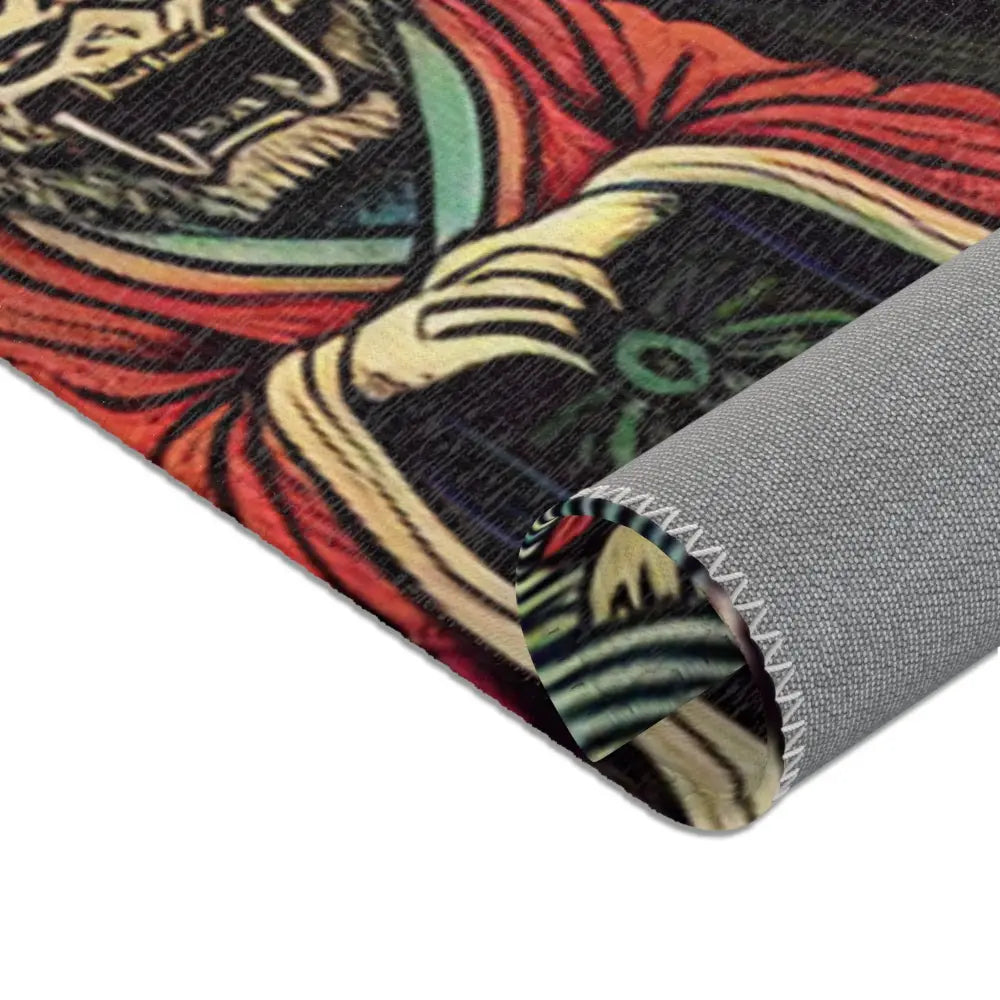 Japanese Yokai-Inspired Area Rug with Edo Style Design