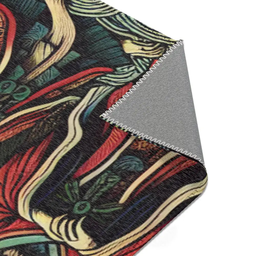 Japanese Yokai-Inspired Area Rug with Edo Style Design