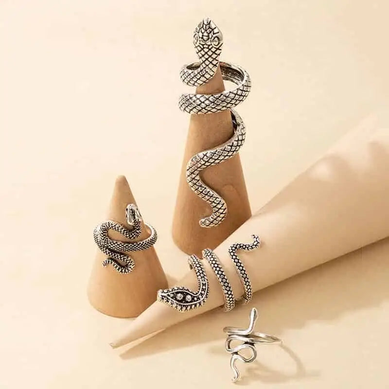 Jewelry Accessory Adjustable Finger Ring Set - Rings