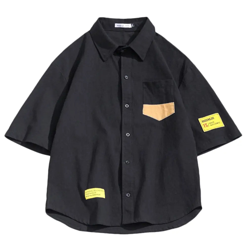 JGE Button Short Sleeve Shirt