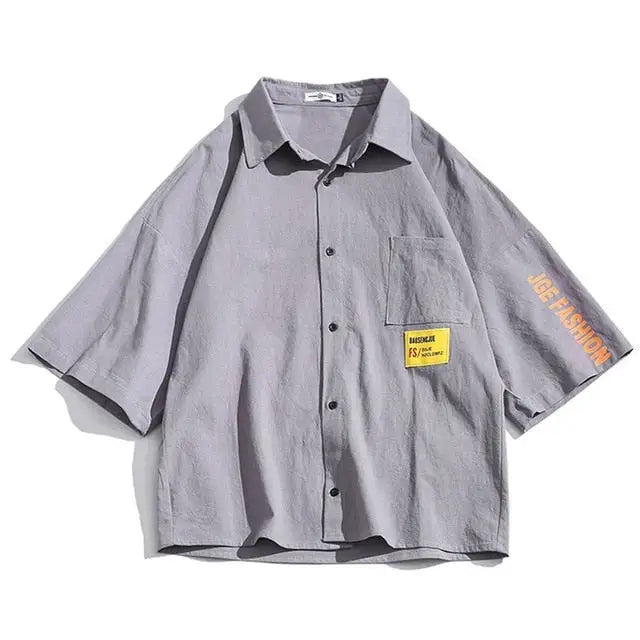 JGE Button Short Sleeve Shirt