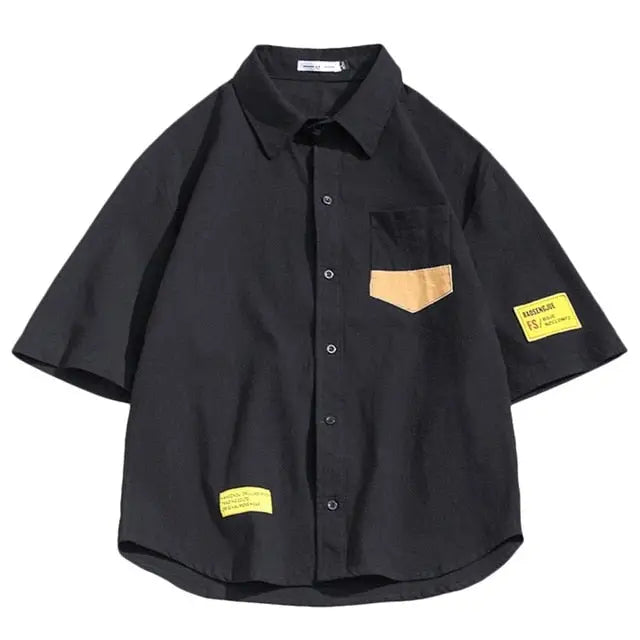 JGE Button Short Sleeve Shirt