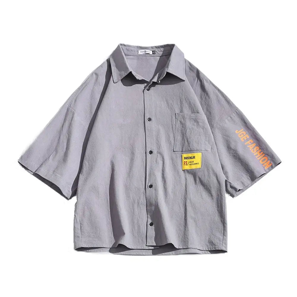 JGE Button Short Sleeve Shirt