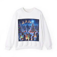 ’Jubilant Yuletide Magic - Christmas Sweatshirt’ S / White
