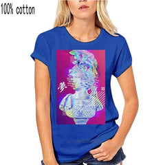 Julius Caesar Statue Vaporwave Women T-Shirt