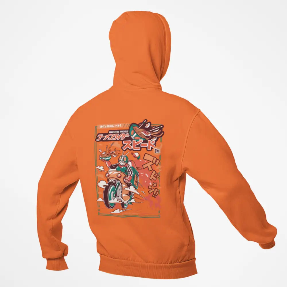 Kamen Rider Printed Urban Hoodie Japanese Design Orange / S